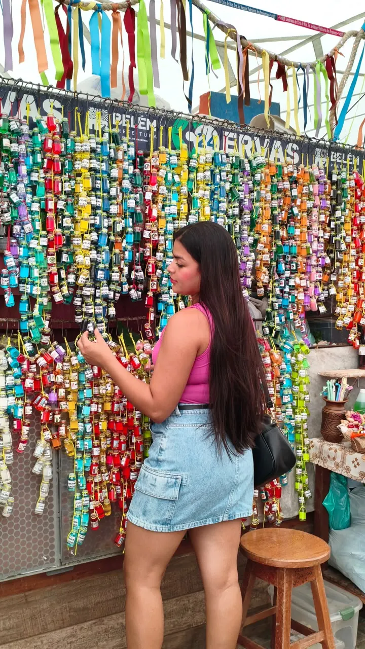Cliente Quero+ Viagens na feira das ervas, em Belém