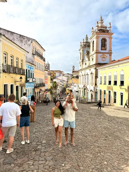 Ladeira colorida do Pelourinho, em Salvador